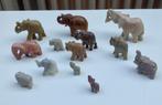 Set van 13 st. speksteen miniatuur olifantjes, Dier, Zo goed als nieuw, Ophalen