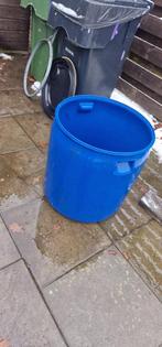 Ton, met frame op wieltjes., 75 tot 150 liter, Ophalen, Gebruikt