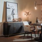 *ACTIE 10% KORTING* Woonprogramma Rivello Gratis Bezorging, Huis en Inrichting, Ophalen of Verzenden, Nieuw, Buffetkast tvmeubel dressoir zwart bruin hotel chique