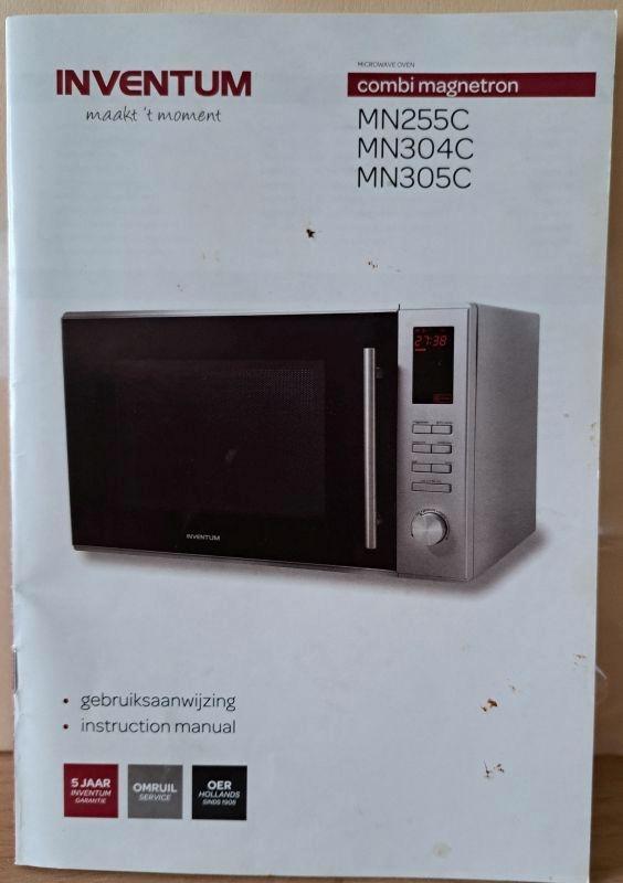 Onderdelen Inventum Microwave, Witgoed en Apparatuur, Magnetrons, Zo goed als nieuw, Vrijstaand, Combimagnetron, Minder dan 45 cm