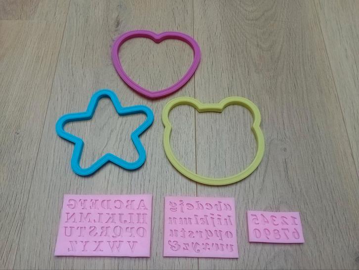 Siliconen Bakvormen: Pannenkoeken, Letters & Cijfers, Hobby en Vrije tijd, Taarten en Cupcakes maken, Nieuw, Bakvorm, Taarten of Cupcakes