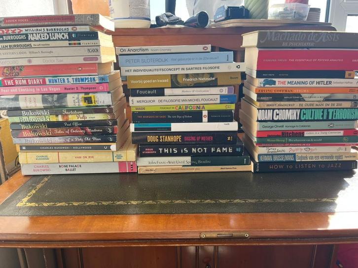 Unieke boekencollectie; beatniks, filosofie en meer, Boeken, Partijen en Verzamelingen, Gelezen, Ophalen of Verzenden