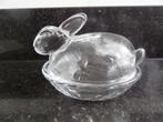 Vintage Liggend Haasje van Glas, Diversen, Pasen, Ophalen of Verzenden, Zo goed als nieuw