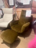 Relax Fauteuil Kebe - 20% extra korting - Velvet Groen, Huis en Inrichting, Fauteuils, Nieuw, Minder dan 75 cm, Modern, Stof