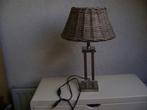 tafel schemerlamp met rieten kap van 51cm hoogx18breed onder, Huis en Inrichting, Lampen | Tafellampen, 50 tot 75 cm, Ophalen of Verzenden