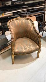 Antieke stoel, fauteuil. Barok., Ophalen of Verzenden, 75 tot 100 cm, Zo goed als nieuw