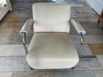 Leolux Scylla fauteuil  crème wit leer, Ophalen, Design, Zo goed als nieuw, 75 tot 100 cm
