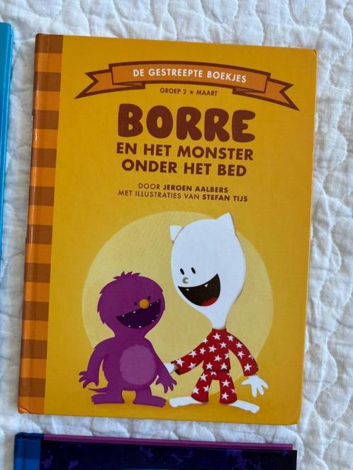 008 | Borre en het monster onder het bed - gestreepte boekje, Boeken, Kinderboeken | Kleuters, Zo goed als nieuw, Fictie algemeen