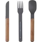 AKINOD STRAIGHT CUTLERY TITANIUM OLIVE WOOD bestekset, Info@jefiwild.nl, Nieuw, Akinod, Zichtenburglaan 64