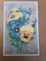 Bloemen ansichtkaart 1947, Verzamelen, Ophalen of Verzenden, 1940 tot 1960