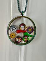 *Uniek!*Ketting+lockethanger Frida Kahlo floaters…, Overige kleuren, Nieuw, Ophalen of Verzenden, Overige materialen