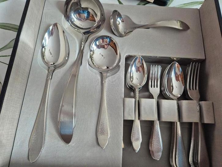 Gero Zilmeta 755 bestekcassette - compleet, Antiek en Kunst, Antiek | Bestek, Ophalen of Verzenden