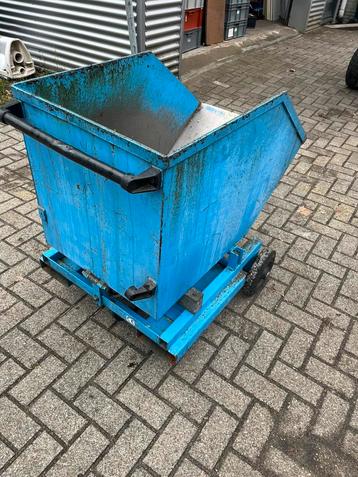 Verrijdbare spanen kiepbakken heftruck opslag container ️ beschikbaar voor biedingen