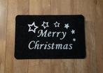 Mat Merry Christmas,voor binnen.Zwart met zilverkl.letters., Ophalen of Verzenden, Zo goed als nieuw