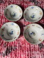 Vier kleine schaaltjes - Fruit & Flowers, Gebruikt, Porselein of Keramiek, Schaal, Rond