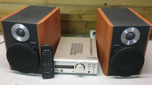 Kenwood receiver r-sg7 + sony speakers ss-ccpz2 + remote, Audio, Tv en Foto, Stereo-sets, Gebruikt, Tuner of Radio, Speakers, Sony