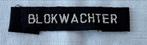 NL BB straatnaam Blokwachter, Ophalen of Verzenden, Landmacht, Nederland, Embleem of Badge