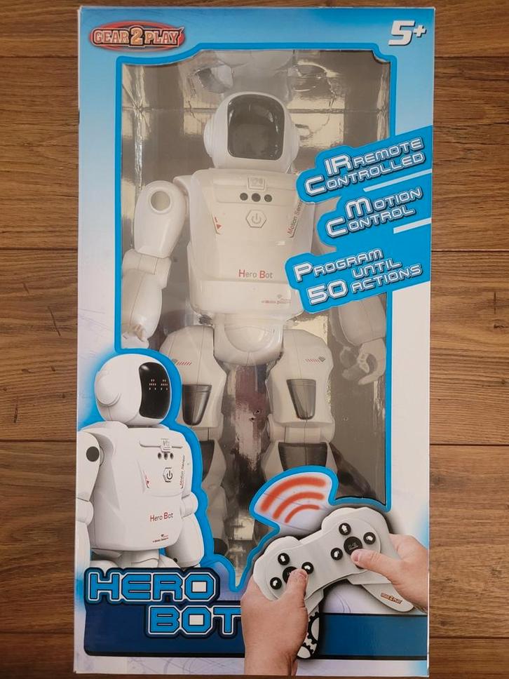 ROBOT MET AFTANDBEDIENING. PROGRAMMEERBAAR. Z.G.A.N, Kinderen en Baby's, Speelgoed | Overig, Zo goed als nieuw, Jongen of Meisje