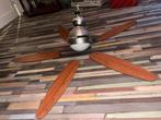 Plafondventilator met Houten Bladen, Ophalen, Gebruikt, Minder dan 100 cm, Modern
