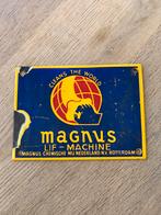 MAGNUS machine emaille plaatje, Ophalen of Verzenden