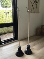 2 Antieke Zwarte Schoollampen, Ophalen