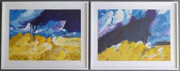 Jan Cremer - Provence 1 & II - 2 stuks ingelijst  gesigneerd beschikbaar voor biedingen