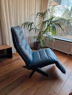 Design relaxstoel – elektrisch verstelbaar – echt leer, Ophalen, Zo goed als nieuw, Leer