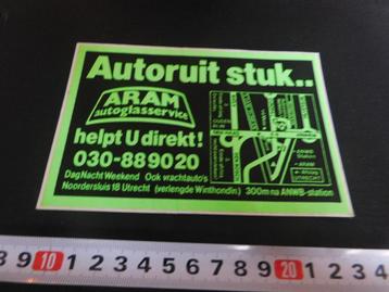 sticker Utrecht  ARAM autoglasservice  beschikbaar voor biedingen