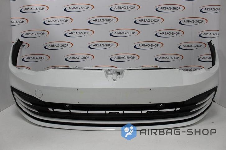 VW Golf 8 Voorbumper Wit 4 x PDC, Auto-onderdelen, Carrosserie en Plaatwerk, Bumper, Volkswagen, Voor, Gebruikt, Ophalen of Verzenden