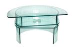 Design Glazen TV tafel   draaibaar, Ophalen, 100 tot 150 cm, 50 tot 100 cm, Overige vormen