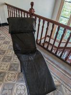 Leren vintage lounge fauteuil Ikea, Huis en Inrichting, Fauteuils, Ophalen, Gebruikt, 125 tot 150 cm, Metaal