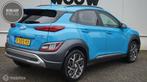Hyundai Kona 1.6 HYBRID Schuif-Kanteldak | Elektr. Stoelvers, 12 maanden, Blauw, Leder, Bedrijf