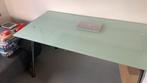 MOOI bureau met glazen blad, Huis en Inrichting, Bureaus, Ophalen, Zo goed als nieuw, Bureau