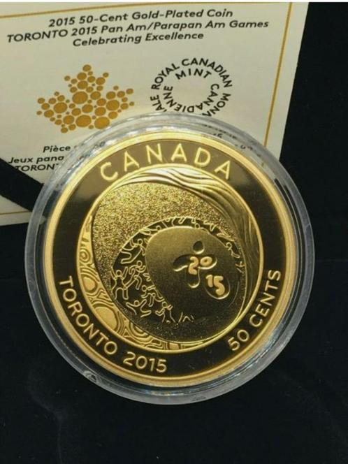 Canada - 50 cent 2015 - Pan Am/ Parapan Am Games - Gold-Plat, Postzegels en Munten, Munten | Amerika, Setje, Noord-Amerika, Verzenden