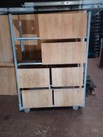 Eiken Keukenlades met Ikea Systeem, Huis en Inrichting, Keuken | Keukenelementen, Ophalen, Gebruikt, Overige kleuren, 50 tot 100 cm
