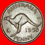 ⰆKANGAROO 1953-1964: AUSTRALIA PENNY 1958 ELIZABETH II 1952-, Verzenden, Losse munt