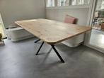 Eiken tafel met afgeronde hoeken, Eikenhout, Nieuw, Vijf personen of meer, Rechthoekig