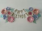 Verjaardag versiering papier bloemen, Hobby en Vrije tijd, Feestartikelen, Ophalen, Zo goed als nieuw, Versiering, Verjaardag