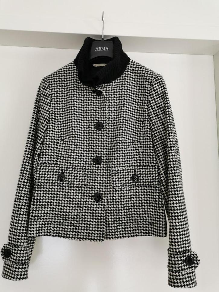 Sonia Bogner: z.g.a.n. zwart-wit jasje maat S, Kleding | Dames, Jasjes, Kostuums en Pakken, Zo goed als nieuw, Jasje, Maat 36 (S)