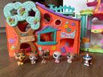 Littlest pet shop diertjes en huis met mandjes, Verzenden, Gebruikt