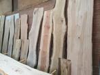 Aanbieding boomschorsplanken o.a eiken, beuken, plataan, etc, Huis en Inrichting, Tafels | Eettafels, Ophalen, Eikenhout, 50 tot 100 cm
