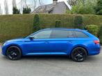Skoda Superb Combi 1.4 TSI iV Sportline Business, Gebruikt, Euro 6, Blauw, Leder en Stof