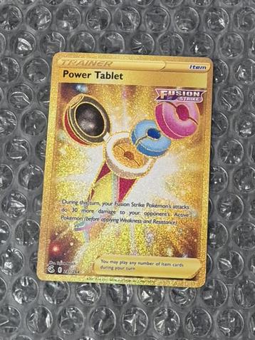 Gold Power Tablet 281/264 Fusion Strike Sword & Shield beschikbaar voor biedingen