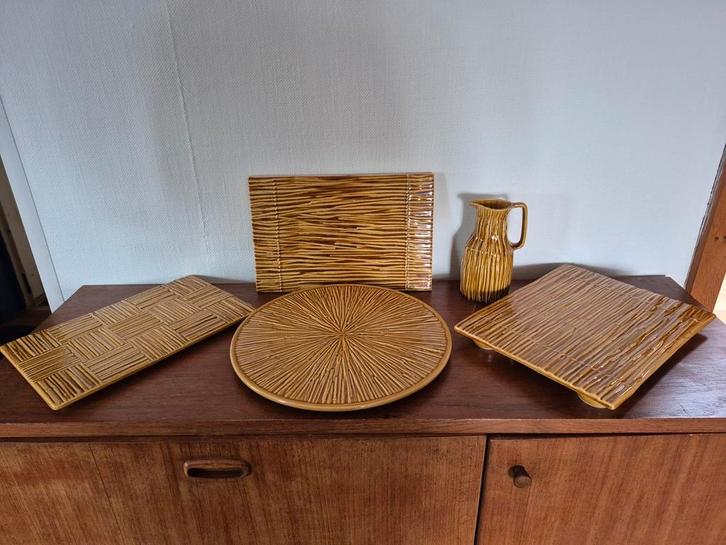 Vintage Boch Frères Keramiek Schalen Set, Antiek en Kunst, Antiek | Keramiek en Aardewerk, Ophalen of Verzenden