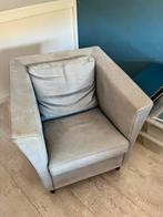 Molinari fauteuil lichtblauw, Huis en Inrichting, Fauteuils, Ophalen, Gebruikt, 75 tot 100 cm, Stof
