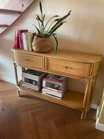 Rotan Sidetable met Lades, Ophalen, Overige materialen, 100 tot 150 cm, Zo goed als nieuw
