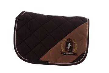 Bruin Horka Suede look pony en cob dressuur dekjes beschikbaar voor biedingen