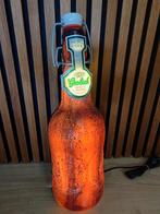 Grolsch beugelfles lichtreclame, Ophalen, Zo goed als nieuw, Reclamebord, Plaat of Schild, Grolsch