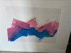 Abstract zeefdruk schilderij, Antiek en Kunst, Ophalen