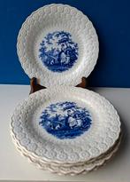 19e eeuwse blauwwitte ontbijtborden/Dixon Philips porselein, Antiek en Kunst, Ophalen of Verzenden
